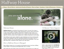 Tablet Screenshot of halfwayhouse.com